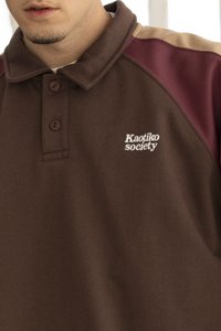Kaotiko UNISEX - Mikina - brown/dark burgundy/sand
