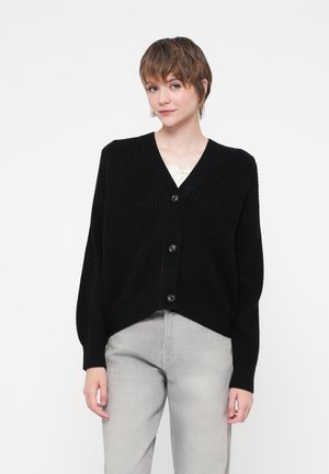 VILOU V NECK - Kardigan - black