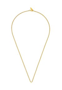 Guldkæde med en tapered design og en glat, poleret overflade samt en sikker lukning. Længden kan justeres for optimal pasform.