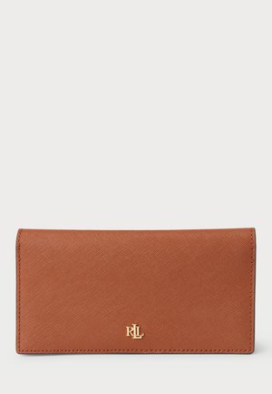 CROSSHATCH LEATHER SLIM WALLET - Geldbörse - tan