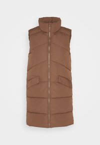 ONLY ONLMATILDE LONG WAISTCOAT - Veste sans manches - coffee quartz