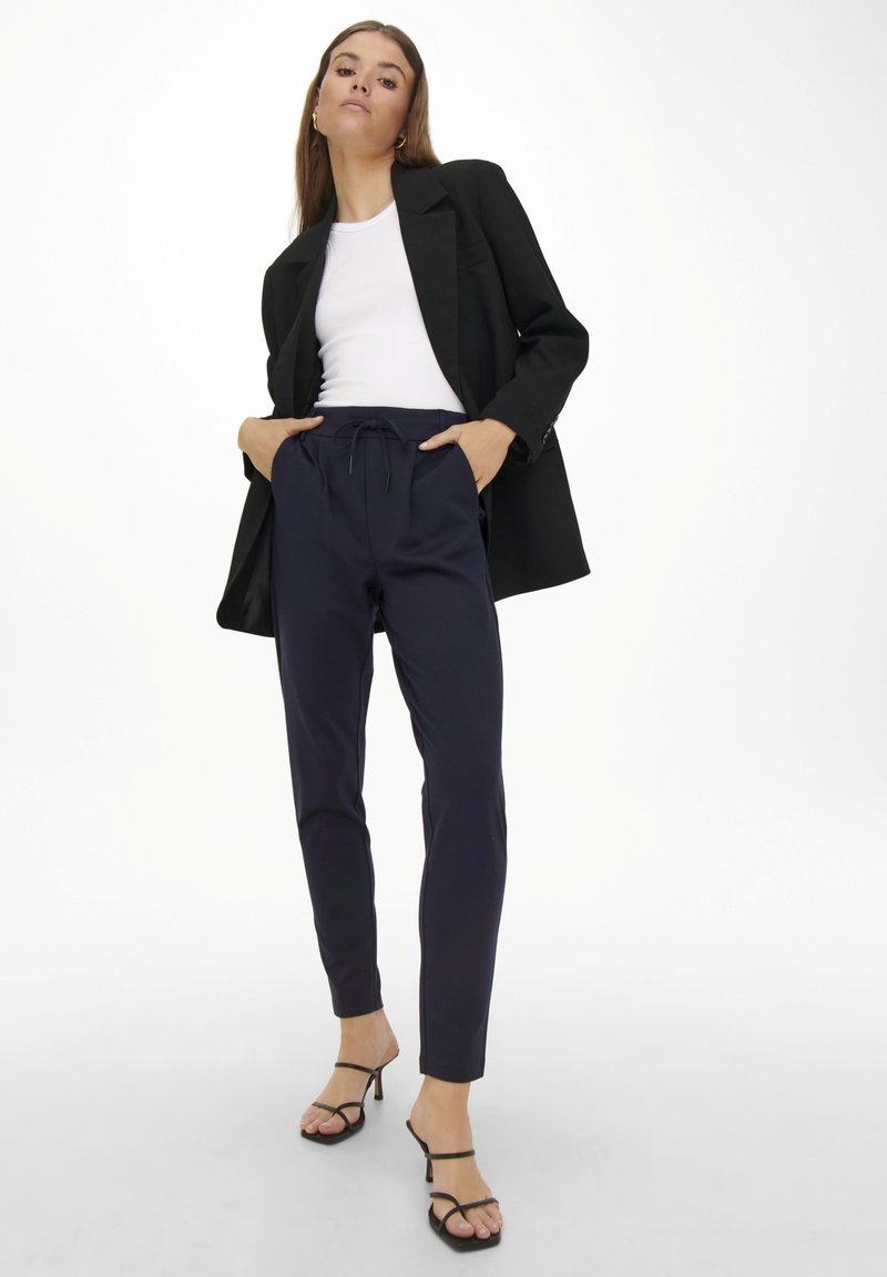 Pantalon Femme Only Onlpoptrash Sally Easy - Maille Côtelée Stretch, Taille Élastique Cordon, Poche
