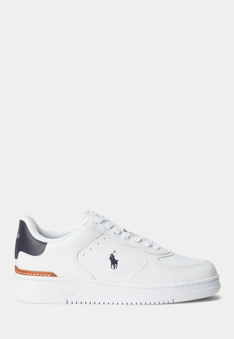 Polo Ralph Lauren MASTERS COURT LEATHER SNEAKER UNISEX - Sneakers - white/navy
