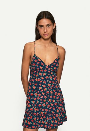 Bershka PRINTED - Day dress - blue