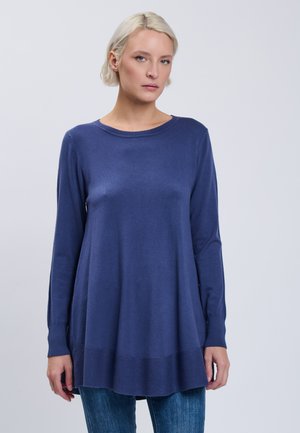 INFLUENCER, INFLUENCER PULLOVER MID-LENGTH PULL - Pullover - indigo