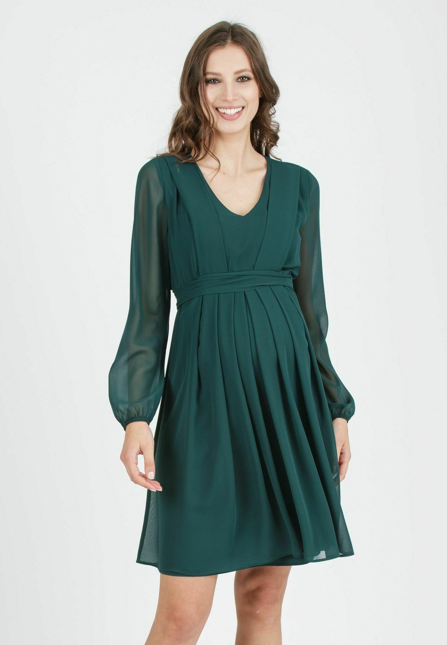 Attesa Maternity SARA - Day dress - green/green - Zalando