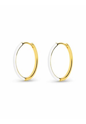 ARO L ENAMEL - Ohrringe - oro y blanco