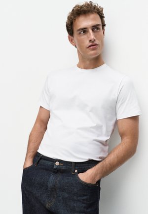 Bläck CORE SOLID O-NECK - T-shirts basic - white