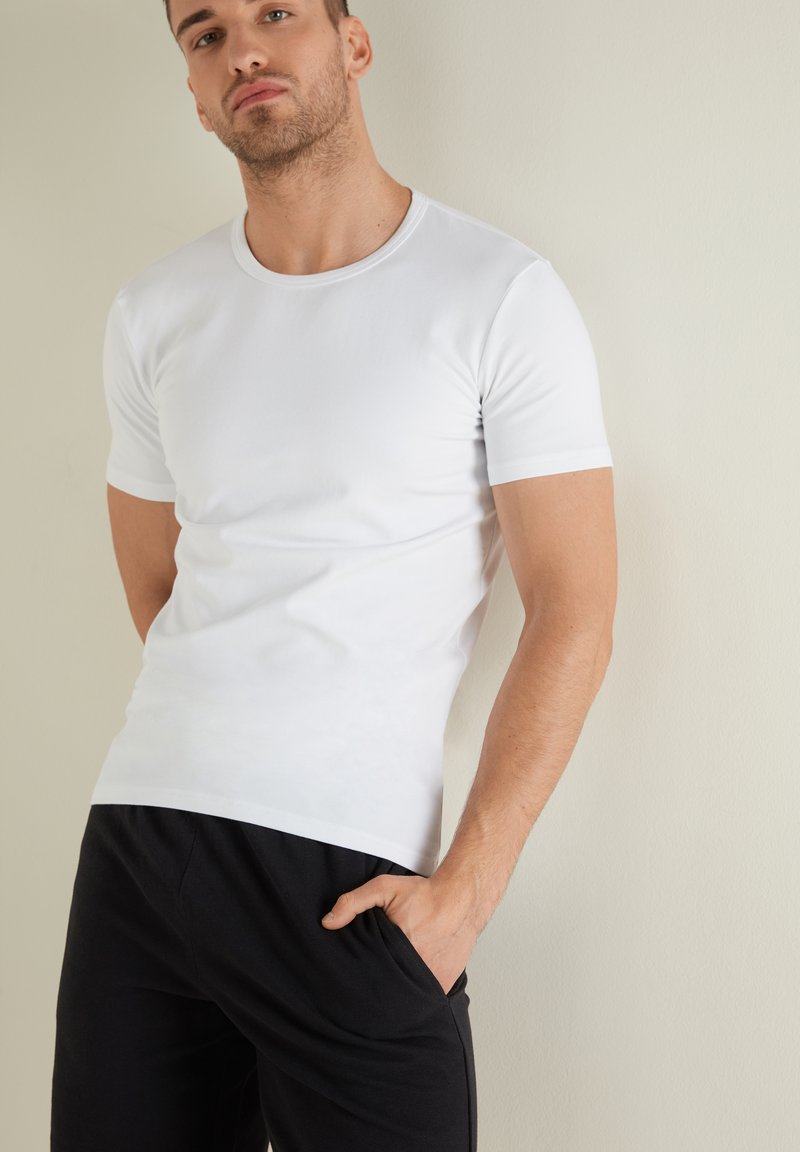 Tezenis THERMO ROUND NECK - Jednoduché tričko - bianco
