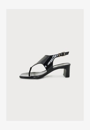 Stuart Weitzman, BABY BABETTE THONG - High heeled sandals - black