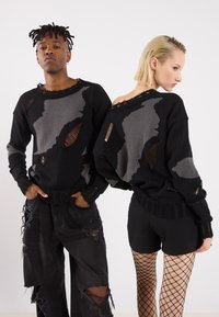 YOURTURN UNISEX - Trui - black/beige