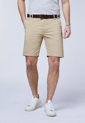 Polo Sylt BERMUDA  AUS STRETCH TWILL - Shorts -  oxford tan