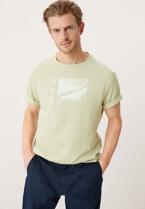 Print T-shirt - light green placed