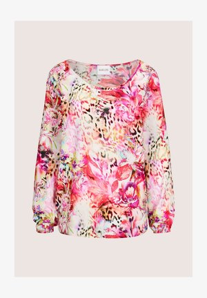 MADELEINE, MADELEINE BLUSE DRUCKBLUSE MIT LEO- UND BLUMENMUSTER - Bluse - pink