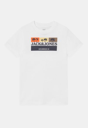 JORMALIBU BRANDING TEE CREW JNR - T-Shirt print - bright white