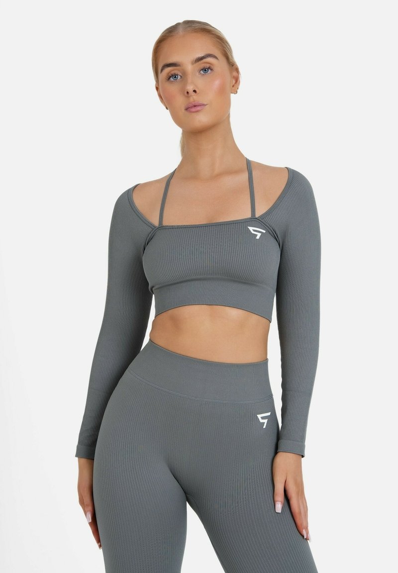 SQUATPROOF CONVEY SEAMLESS - Long sleeved top - grey
