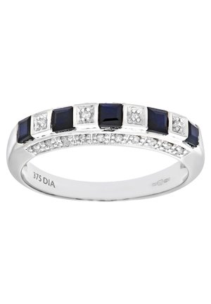 DIAMANT L'ÉTERNEL, 9CT DIAMOND SAPPHIRE ETERNITY - EU SIZE - Bague - white