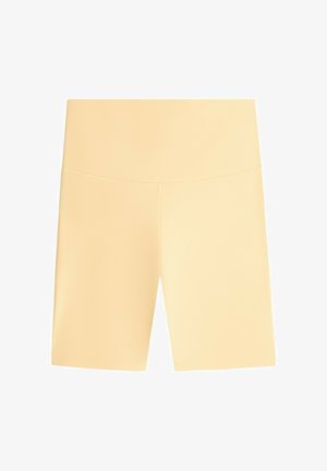 OYSHO, COMFORTLUX HIGH-RISE 20CM BIKER - Leggings - light yellow