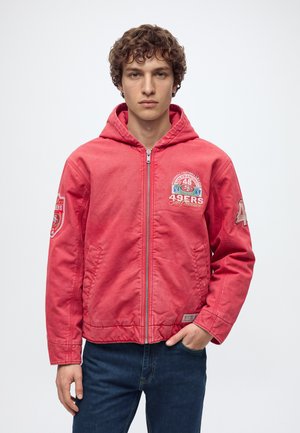 Abercrombie & Fitch, HOODED WORKWEAR - Леко яке - red