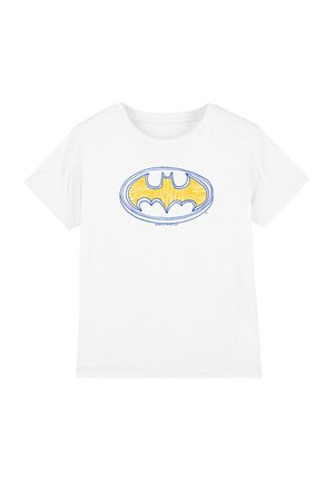 Cotton Soul, BATMAN SQUIGGLY SYMBOL UNISEX - Print T-shirt - white