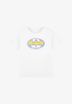 Cotton Soul, BATMAN SQUIGGLY SYMBOL UNISEX - T-Shirt print - white