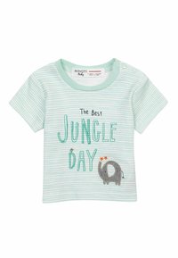 MINOTI SHORT SLEEVE AND LEGGING SET - Pajkice - green white