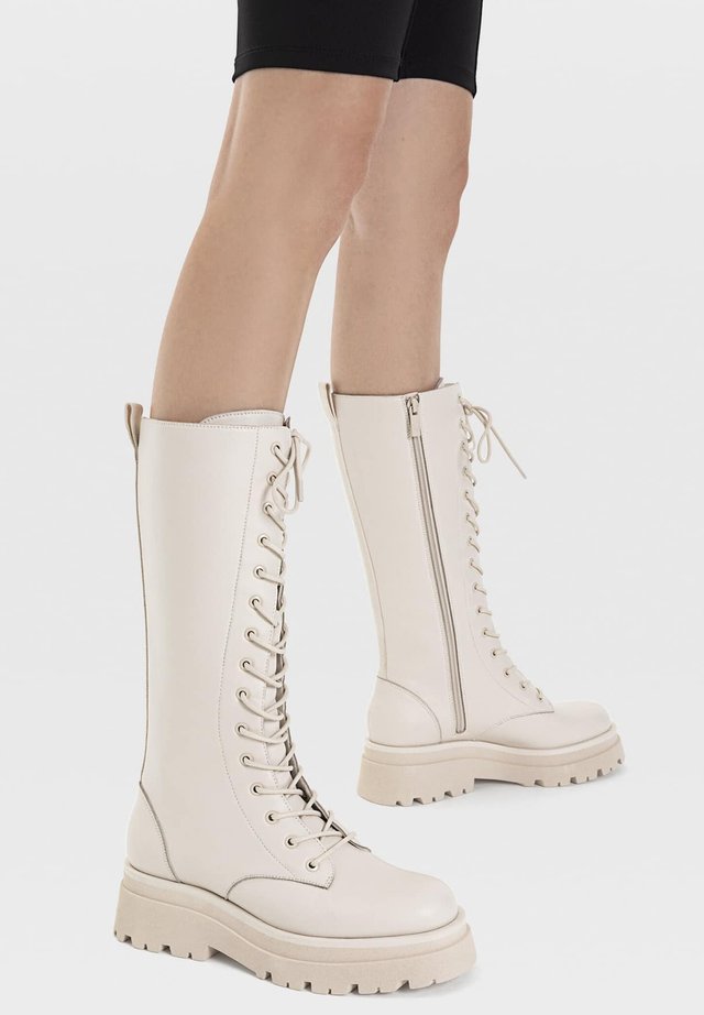 Schnürstiefel - off-white