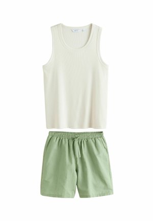 REGULAR FIT -  SET  - Pyjamas - sage green white