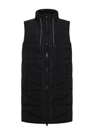 Cecil, LANGE STEPPWESTE MIT STEHKRAGEN - Smanicato - black