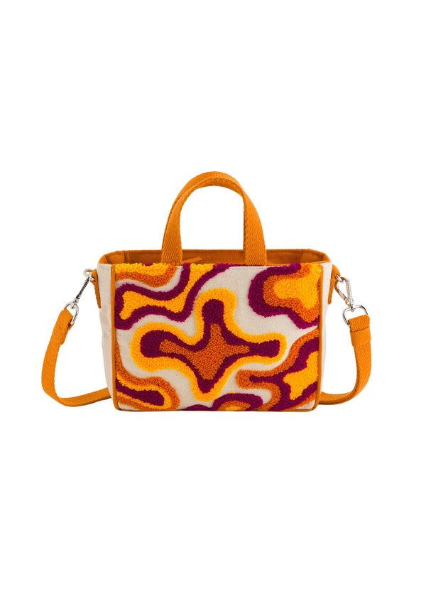 Handtasche - beige orange