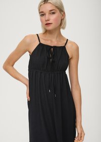 QS STRUKTURIERTES  - Jerseykleid - schwarz