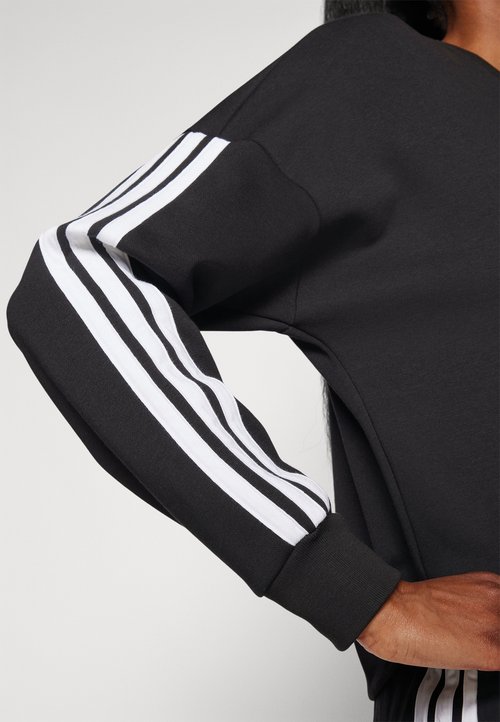 adidas Essentials 3-Stripes French Terry Sweatshirt 'Black White' (Women's) — foto 6