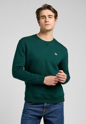Lee LONG SLEEVE PATCH CREW - REGULAR FIT - Felpa - jade forest
