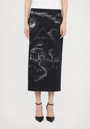 CHALK DRAWINGS - Jupe crayon - fantasia nero
