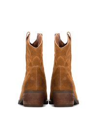 PS POELMAN Bottines de cowboy / motard - cognac