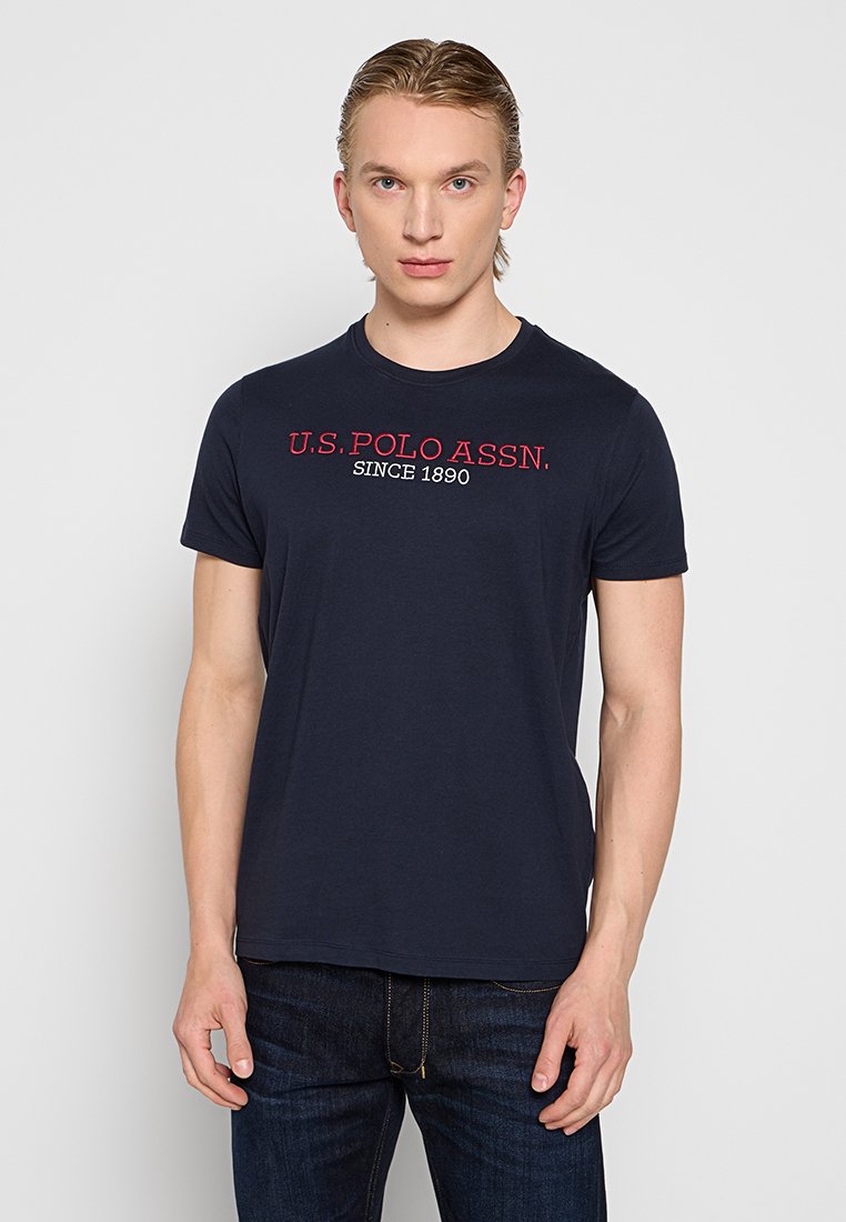 U.S. Polo Assn. T-shirt print donkerblauw
