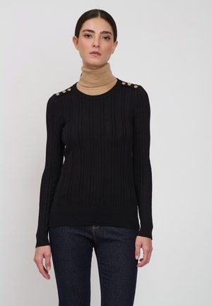 INFLUENCER, Strickpullover - black