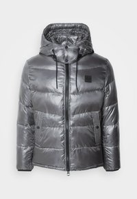 REGULAR FIT WITH METAL LOGO ON RUBBER PATCH - Chaqueta de invierno - anthracite