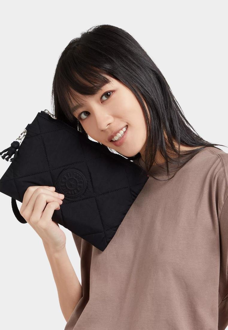 Kipling FANCY K.QU + - Clutches - cosmic black quilt