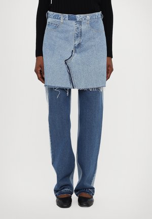 REWORKED SKIRTY  - Vaqueros rectos - blue