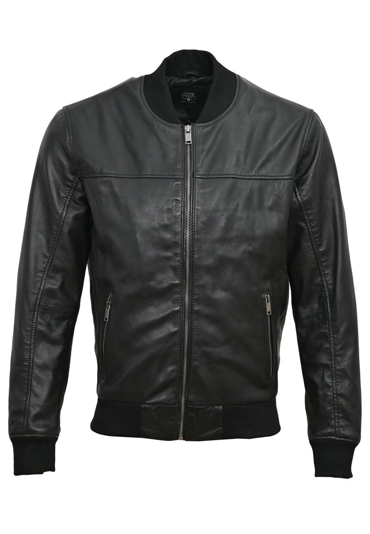 Le Temps Des Cerises Leren jas zwart