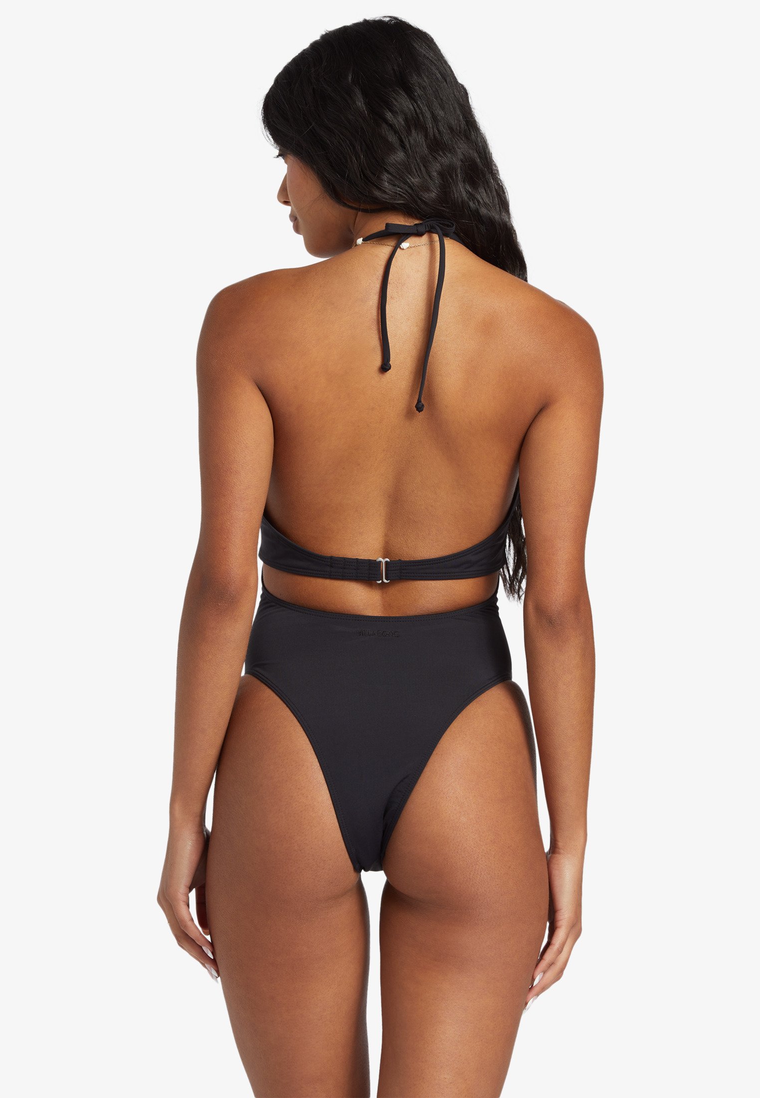CUPSHE Bikini Donna A Vita Alta Due Pezzi - Scollo A V E Spalline Halter Con Ritagli - Costume Intero Effetto