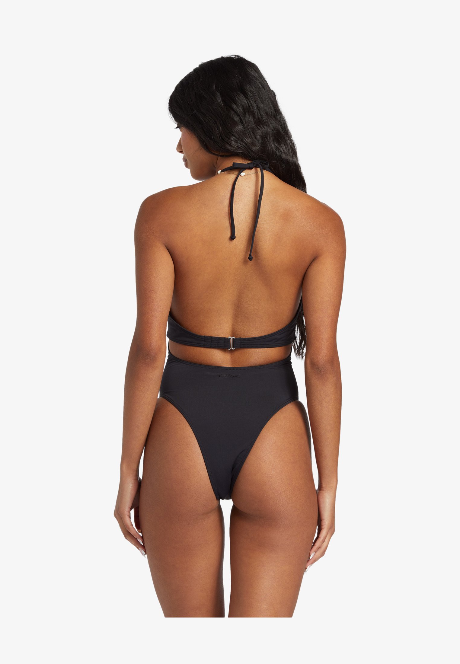 CUPSHE Bikini Donna A Vita Alta Due Pezzi - Scollo A V E Spalline Halter Con Ritagli - Costume Intero Effetto