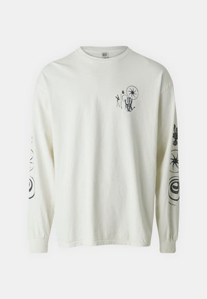 NATURE DRAWING TEE UNISEX - Pikkade varrukatega topp - ecru