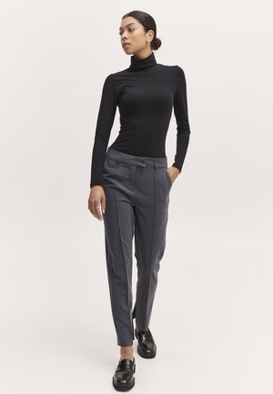 BYDANTA SLIT - Chinos - dark grey melange