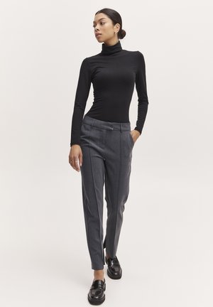 BYDANTA SLIT  - Chinos - dark grey melange