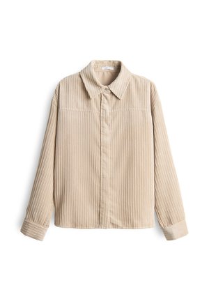 OPUS, OPUS LANGARMBLUSE FLANKY - Button-down blouse - macadamia