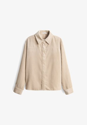 OPUS, OPUS LANGARMBLUSE FLANKY - Button-down blouse - macadamia