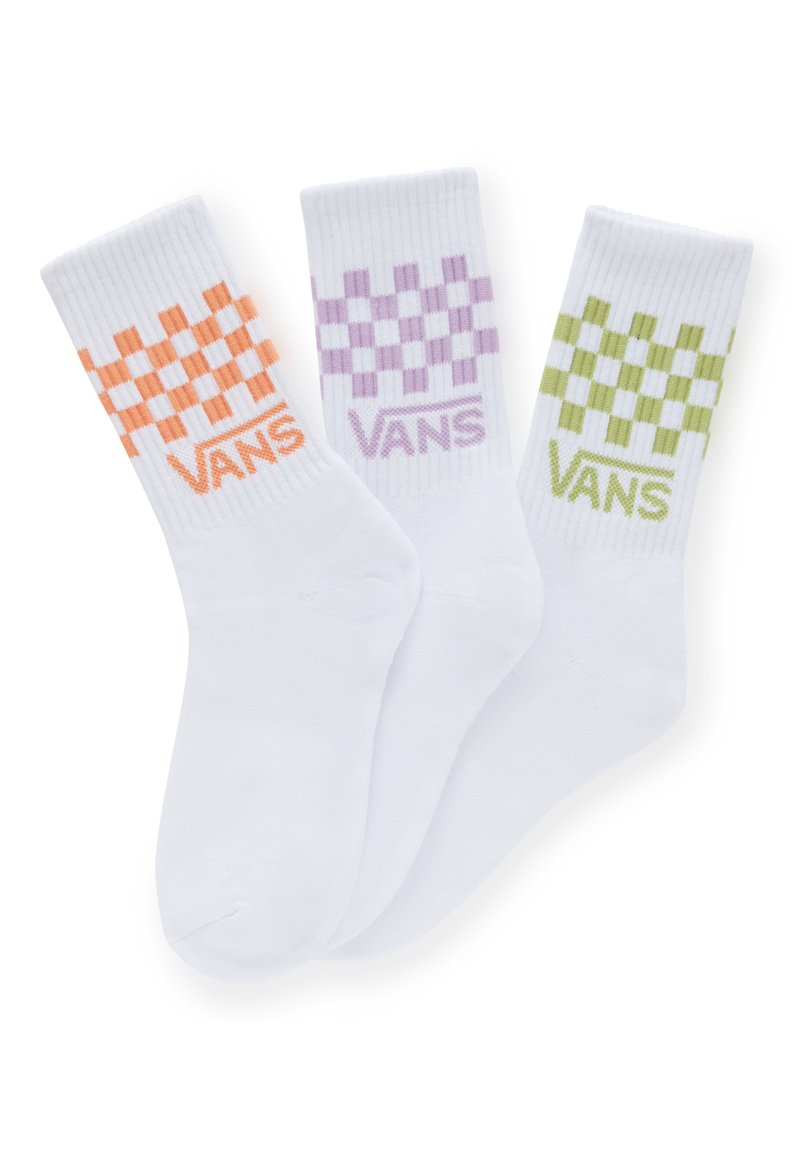 Vans 3 PACK CLASSIC CHECK CREW - Calze - leaf green