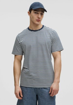 CLASSIC-FIT - Print T-shirt - narrow bold stripe club blue white
